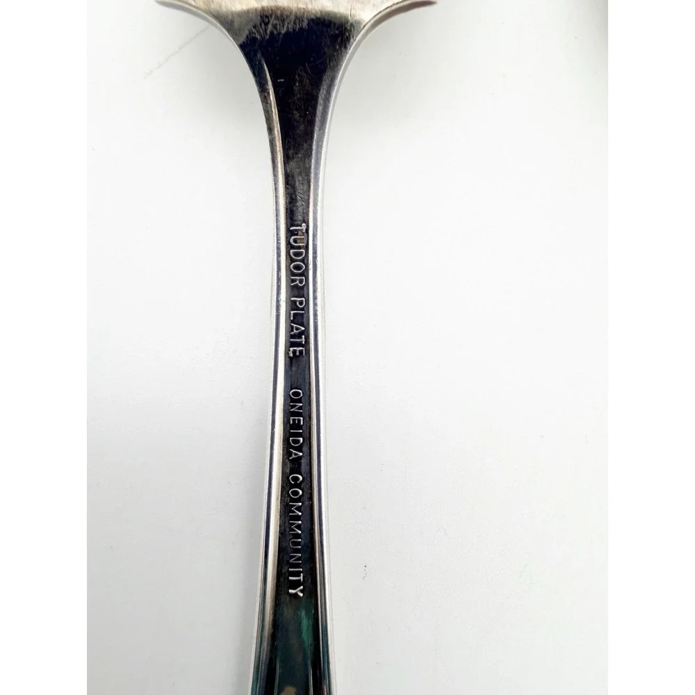 Vintage Queen Bess II‎ Tudor Plate Oneida Community 3 Piece Serving Set Flatware